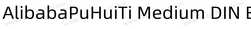 AlibabaPuHuiTi Medium DIN Bold字体转换